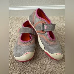 Kids Gray and Pink Shoes